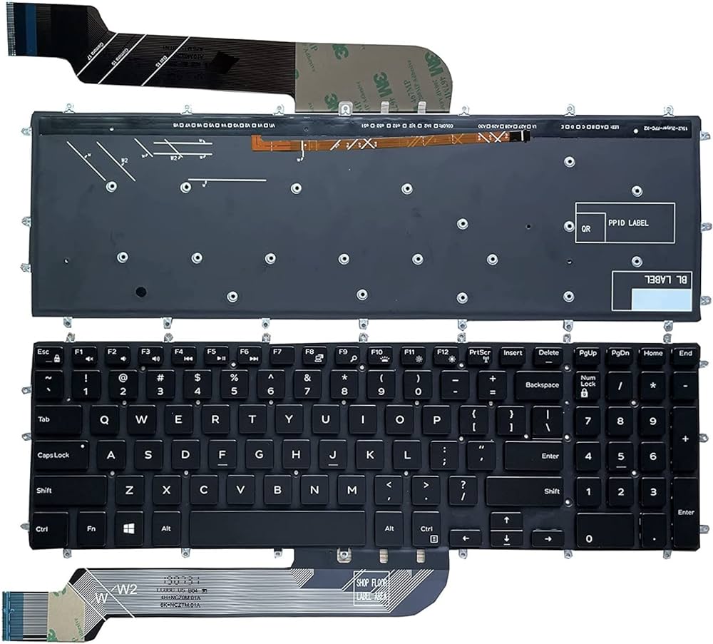 Dell Laptop Keyboard 3581 (Black) with Backlit
