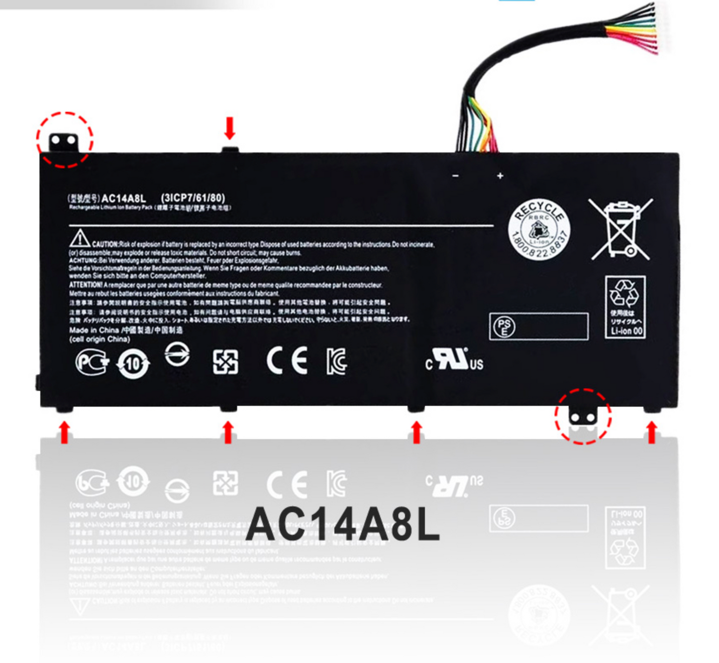 Acer Laptop Battery AC14A8L