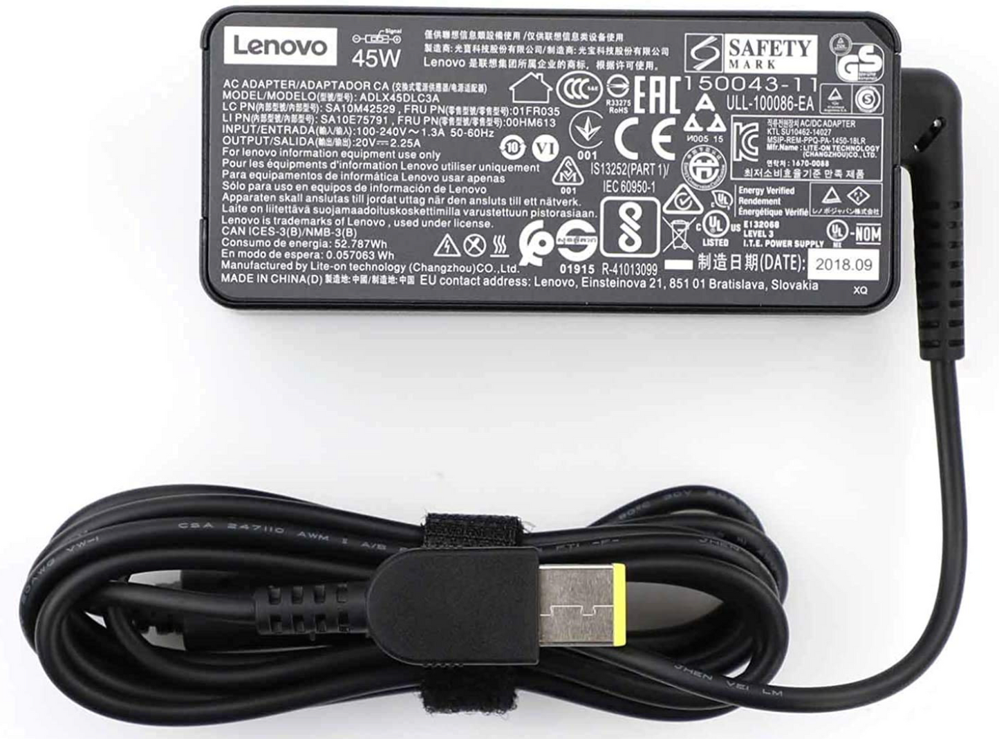 Lenovo Laptop Charger 20V 45W USB
