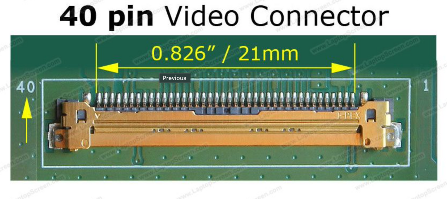 15.6" / HD 768P / 40 PIN / FAT / LTN156AT32-001