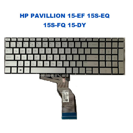 HP Laptop Keyboard 15S-FQ (Silver)