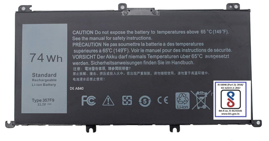 Dell Laptop Battery  357F9
