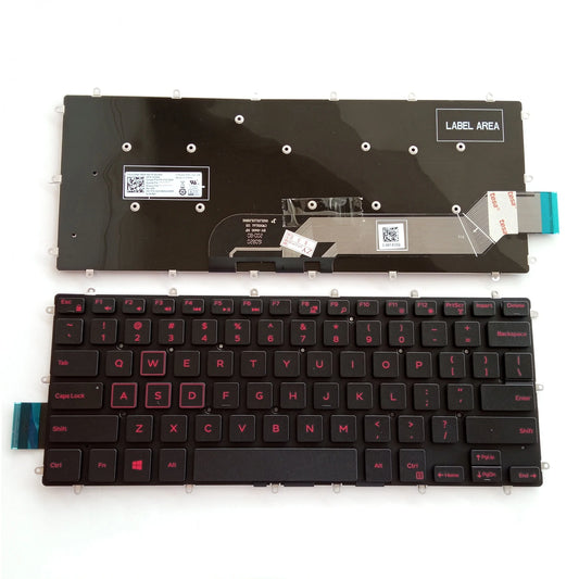 Dell Laptop Keyboard 7466 (Red)