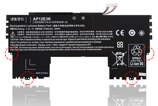 Acer Laptop Battery AP12E3K